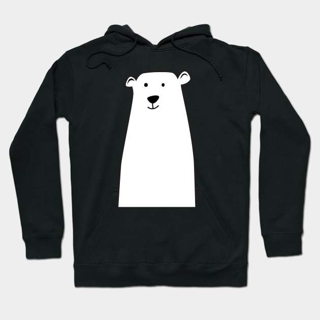 Cute Polar Bear Hoodie by sj_arts